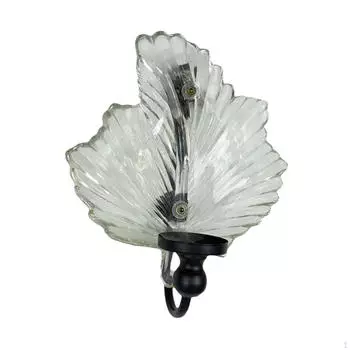 Подсвечник для настенного крепления, декоративный дизайн из железа и стекла для гостиной и встреч Style C