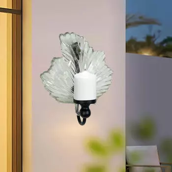 Подсвечник для настенного крепления, железо и стекло Design Events Home Style C
