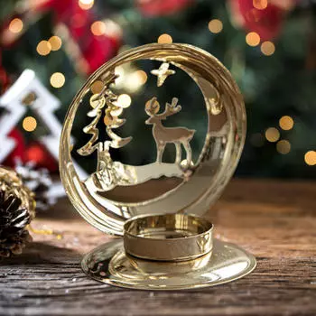 Подсвечник для проекционной подставки для чайных свечей Candelabra Home Dining Room Christmas Tree Elk