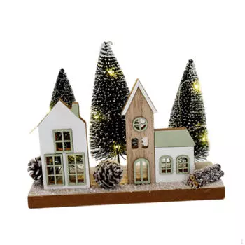 Подсвечник для рождественской витрины из дерева, домашний декор Style A