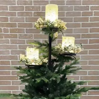 Подсвечник для верхушки дерева, устойчивый к ржавчине и коррозии 60cm