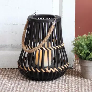 Подсвечник Фонарь Художественное произведение Подарок на новоселье Подставка для свечей чёрный