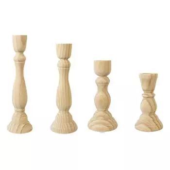 Подсвечник из дерева для свадебных украшений, классический подсвечник из дерева в стиле ретро и подставка для вечеринки, гостиной, домашнего декора