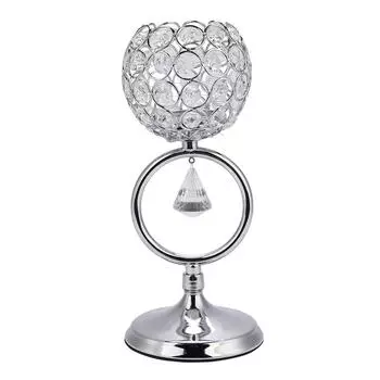 Подсвечник из хрусталя для журнального столика, декоративный центральный подсвечник для свадьбы
