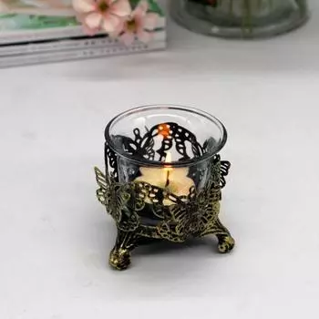 Подсвечник из искусственного камня, полка для рабочего стола, антикоррозийный подсвечник из железа, домашний декор Style 1