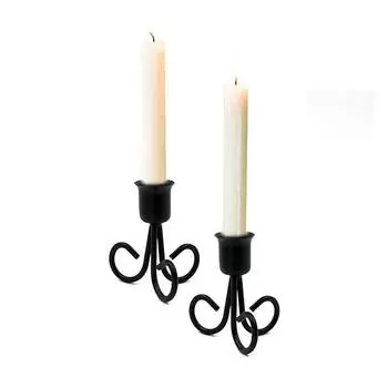 Подсвечник из кованого железа с ароматом, винтажный проволочный орнамент, украшение для интерьера, стола Pack of 1 золотой