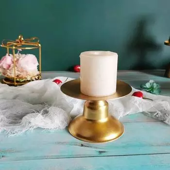 Подсвечник из кованого железа в скандинавском стиле, украшение для дома, гостиной, обеденного стола, подсвечники, свадебное украшение для дома, ремесло C