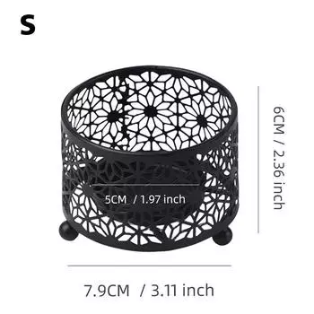 Подсвечник из железа, украшения, изделия ручной работы, настольная книжная полка, однотонный подарок для гостиной, уникальное украшение для дома