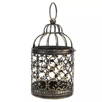 Подсвечник из железа в европейском стиле с защитой от ржавчины в стиле ретро, винтажный подсвечник для