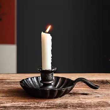 Подсвечник Изысканный стенд Романтический винтажный настольный светильник при свечах Товары для дома