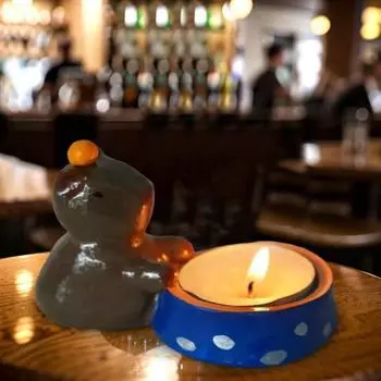 Подсвечник капибара, смоляной мини-подсвечник капибара, мультяшный подсвечник капибара для чайной свечи в центральном элементе гостиной и спальни синий