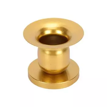 Подсвечник-колонна, европейский геометрический круглый подсвечник из кованого железа, домашний декор, золотистый