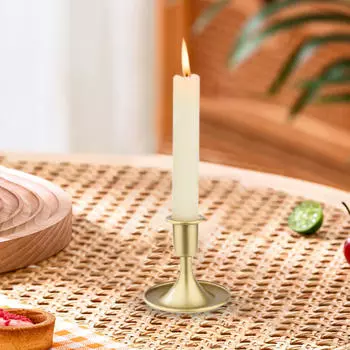 Подсвечник конусообразный, железный, декоративный, центральный элемент стола, держатель для Gold Large Size