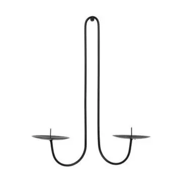 Подсвечник Кованое железо Гостиная Дом Настенное размещение свечей Подсвечник One Size