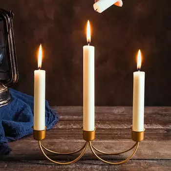 Подсвечник на 3 руки, подсвечники, металлическая палочка канделябра для банкета
