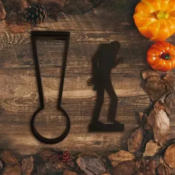 Подсвечник на Хэллоуин, металлический подсвечник для чайной свечи с пугающим силуэтом фигуры H