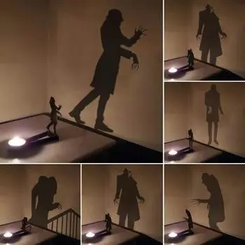 Подсвечник на Хэллоуин, ужасный металлический подсвечник для чайной свечи, статуэтка на стол для Хэллоуина дома F