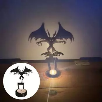 Подсвечник Nosferatu Halloween Metal Tealight Shadow Caster Candle Holder Gothic Home H