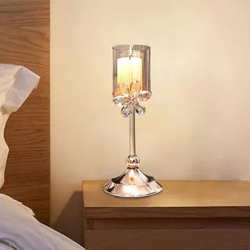 Подсвечник с лепестками для домашнего декора и свадьбы 12cmx26cm