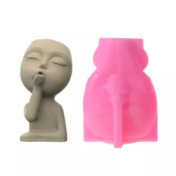 Подсвечник, смоляная форма, гипсовый цветочный горшок, силиконовые формы, куклы, формы для литья из эпоксидной смолы для DIY-коробка для хранения ювелирных изделий