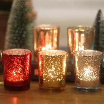 Подсвечник со звездами из гальванического стекла, золотой подсвечник с пожеланиями, стеклянная подставка для свечей, бар, украшение для дома на день рождения, подарок на вечеринку