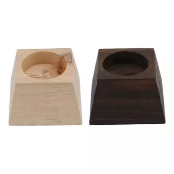 Подсвечник трапециевидный деревянный ретро-украшение стола для свадьбы на Рождество Black Wood