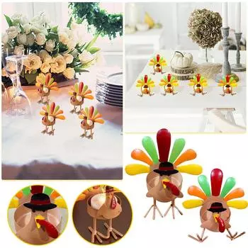 Подсвечник Trkiye с курицей, Подсвечник для чайной свечи Trkiye, Праздничная свеча, Декоратор ко Дню Благодарения