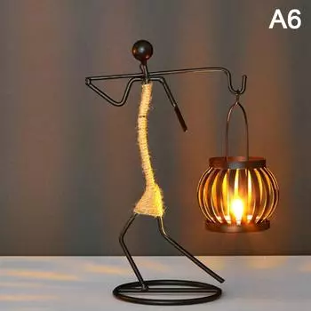 Подсвечник Утюг Украшение Дома Кухня Ресторан Романтический Подсвечник