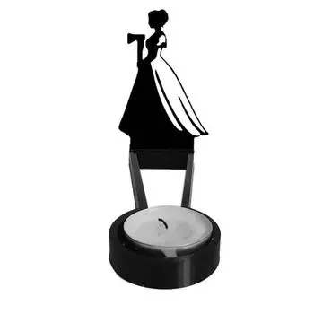 Подсвечник ужасов на Хэллоуин для женщин, череп ворона, свеча, заклинатель теней, украшение, подставка для свечей Tealight A