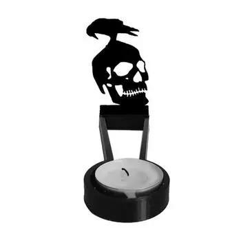 Подсвечник ужасов на Хэллоуин для женщин, череп ворона, свеча, заклинатель теней, украшение, подставка для свечей, подсвечник, центральный элемент стола