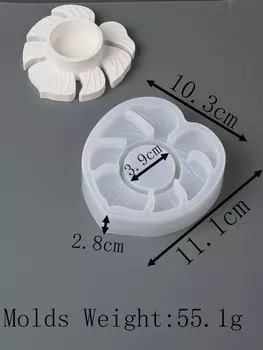 Подсвечник в форме листа своими руками, силиконовая форма, 3D-форма для свечей в виде листьев, гипсовая форма, смоляная форма для украшения подсвечника, формы для домашнего декора