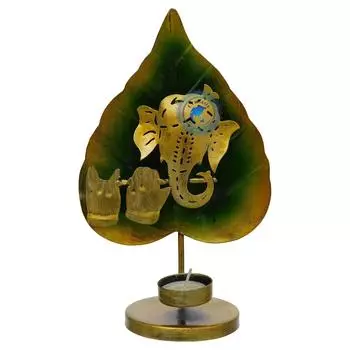 Подсвечник в форме пальмового листа Ганеша T Light