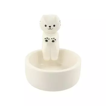 Подсвечник в форме привидения из керамики Подсвечник в форме привидения Подставка для свечей в форме котенка Любитель кошек Two Kitten