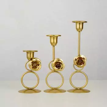 Подсвечник в скандинавском стиле, простые металлические конусные подсвечники, свадебные украшения, канделябры, декор обеденного стола, модный домашний декор