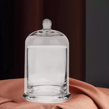 Подсвечник в виде купола из стекла, крышка для банки с растением, крышка-чашка чистый