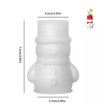 Подсвечник в виде снеговика ручной работы, силиконовая форма, бетон, цемент, эпоксидная смола, подсвечник, рождественский декор, украшения для дома