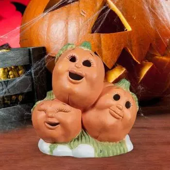 Подсвечник в виде тыквы на Хэллоуин, жуткая смоляная подставка для свечей в виде тыквы, ароматизированная чайная свеча