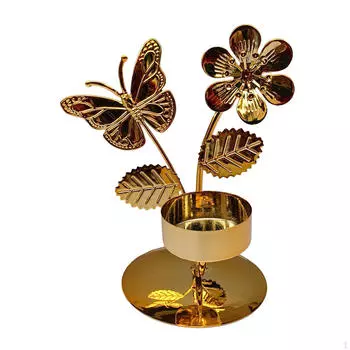 Подсвечник железный подсвечник украшение с одной головкой канделябры украшение для фестиваля домашний рабочий стол Butterfly shape
