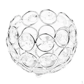 Подсвечники-чаши, чайные свечи, центральные элементы для свадьбы, украшения стола для дома и вечеринки 8cm_Silver