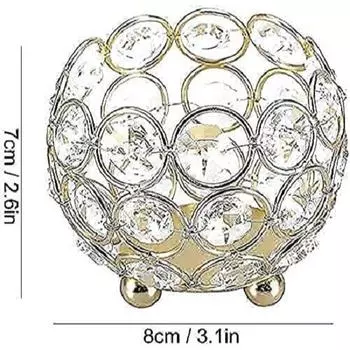 Подсвечники для чаш Votives, чайные свечи, центральные элементы для свадьбы, украшения стола для дома и вечеринки (Золото (Пакет из 2)), Утюг