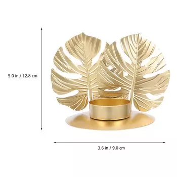 Подсвечники с позолотой, железный подсвечник, подсвечник, металлический декоративный канделябр, подсвечник для рождественского стола, свадьбы Style B золотой