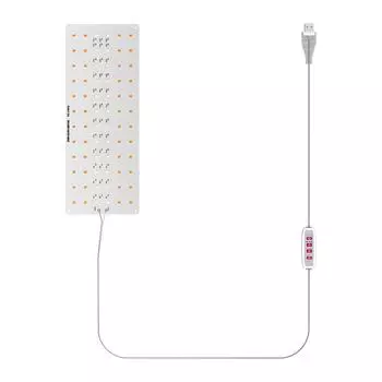 Подсветка для растений под шкафом, полноспектральная, регулируемая, светодиодная лампа для выращивания растений в помещении, 8H 12H 16H