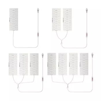 Подсветка для растений под шкафом, полноспектральная, регулируемая, светодиодная лампа для выращивания растений в помещении, 8 ч, 12 ч, 16 ч, синхронизация Single Head