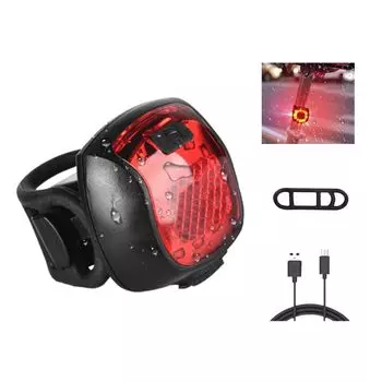 Подсветка для велосипеда USB-зарядка 5 режимов освещения IP65 водонепроницаемый угол освещения высокая яркость безопасный свет легкий дорожный велосипед задний фонарь бесплатно