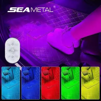 Подсветка салона автомобиля SEAMETAL Магнитная лампа для чтения на крыше Супер яркая внутренняя лампа окружающего освещения 1PC