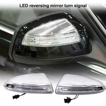 Подсветка зеркала на крыле, супер яркий светодиод, портативное левое/правое зеркало заднего вида, поворот Left