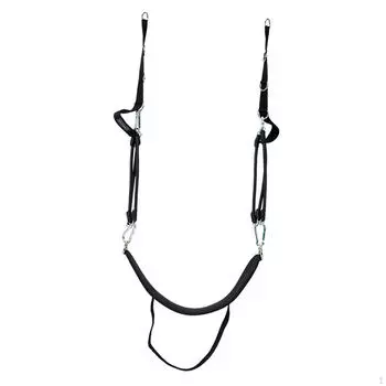 Подтягивающая лента-эспандер для силовых тренировок, вспомогательный пояс для штанги с регулируемой прочностью Black Green