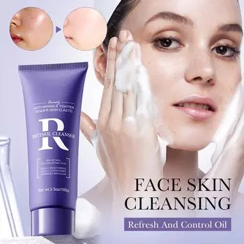Подтягивающее и очищающее средство для лица Retinol Cleansing Facial Cleansing 100 г One Size фиолетовый