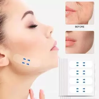 Подтяжка лица Невидимая подтяжка лица V-образная подтягивающая маска для подбородка Красота наклейка против морщин для похудения лица 40 Pcs