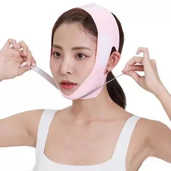 Подтяжка лица с помощью Sleep Face V Shaper Facial Slimming Band Relaxing Shape Lift Уменьшение двойного подбородка Массажная лента для похудения лица